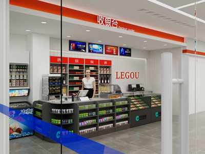 便利店 收银台 名烟名酒