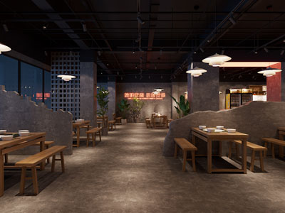 工业风复古火锅店