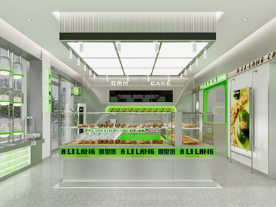 现代甜品面包店