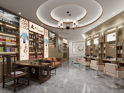 新中式理发店