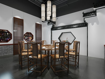 新中式酒店包厢包间