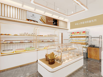 现代甜品面包店