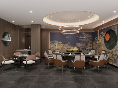 新中式酒店包厢包间 棋牌室