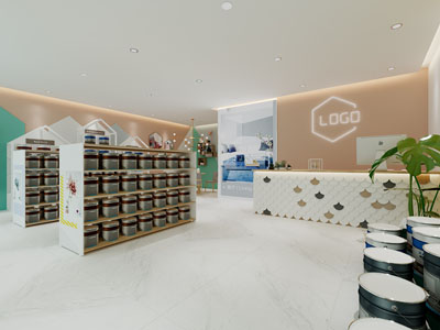 现代涂料专卖店