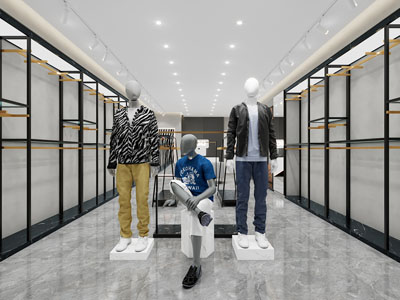 现代男服装店