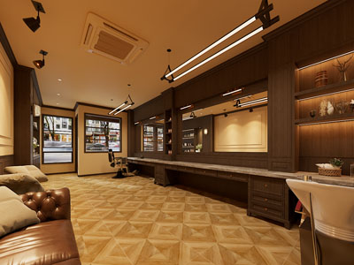 美式复古美发店