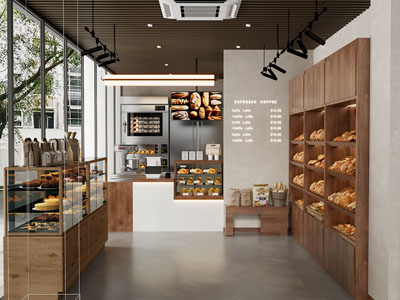 现代烘焙甜品店