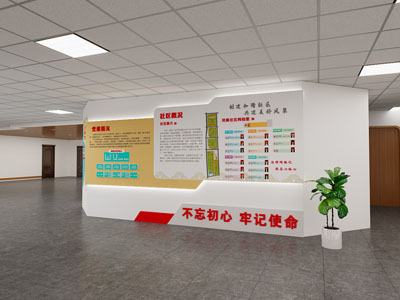 现代社区党建文化墙