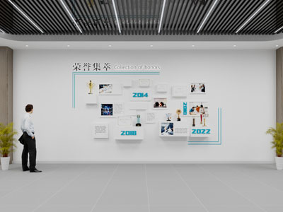 现代荣誉展示墙
