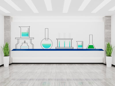 现代化学仪器文化墙