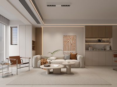 现代奶油客餐厅