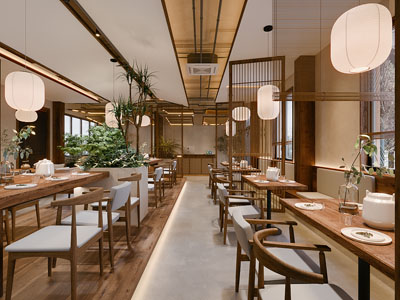 新中式素食餐厅
