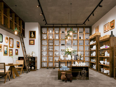 侘寂瓷器店茶具店铺