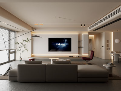 奶油风客厅