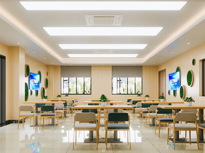 现代食堂 员工餐厅