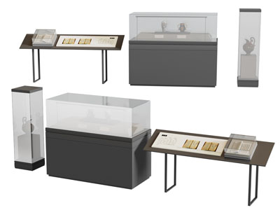 现代展柜 博物馆展台