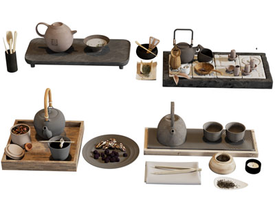 中式茶具 茶壶 紫砂壶 茶盘