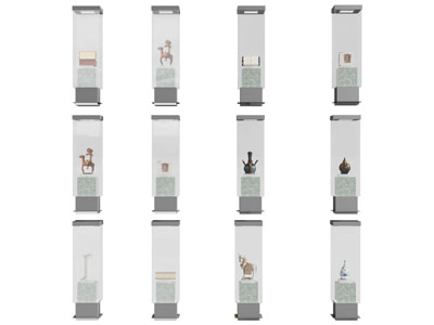新中式展台 展柜