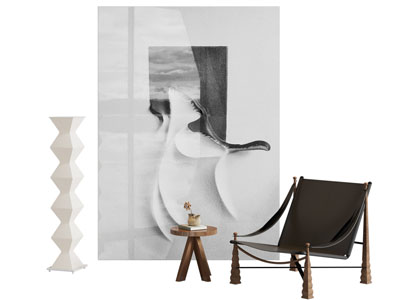 现代侘寂挂画 床头挂画