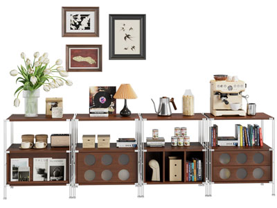 现代中古风储物柜 餐边柜