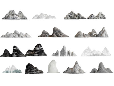 新中式假山
