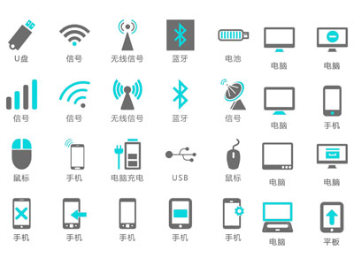 信号图标 手机标志 墙饰