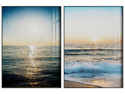 现代挂画 风景画 海浪挂画