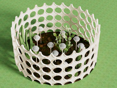现代泡泡植物艺术装置小品