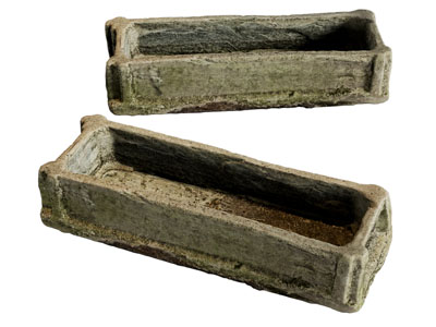 现代老式水池 石槽 水槽 马槽
