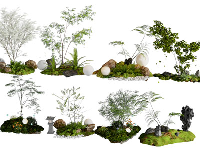 景观造景 景观园艺小品 植物堆