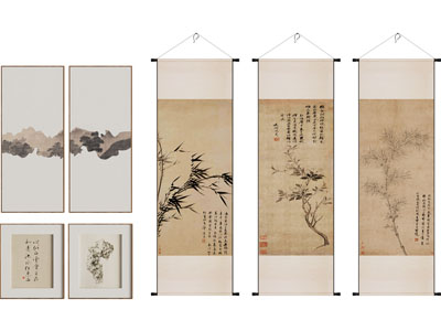 新中式挂画 卷轴画 水墨画
