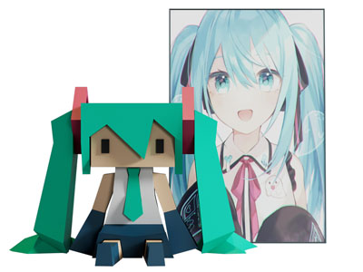 初音未来装饰摆件 儿童玩具手办摆设 卡通雕塑摆件