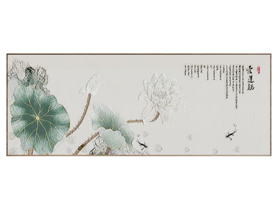 新中式横幅装饰挂画