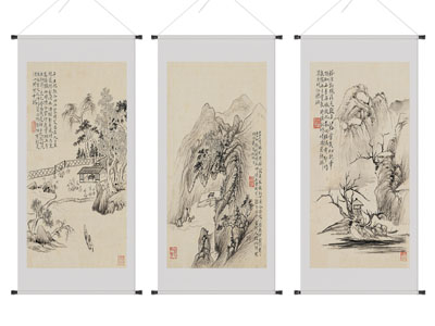 新中式书法字画装饰挂画