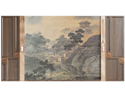 新中式沙发背景墙