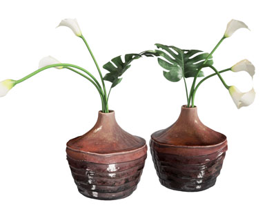 现代花瓶花艺