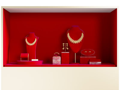 珠宝 展柜 珠宝 黄金 展柜 展台 珠宝脖子婚庆 五件套