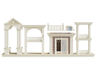 简欧建筑构件