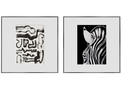 黑白装饰画
