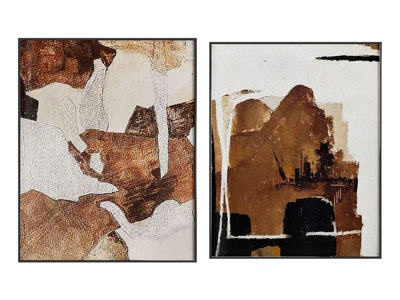 中古风装饰画 肌理画 挂画