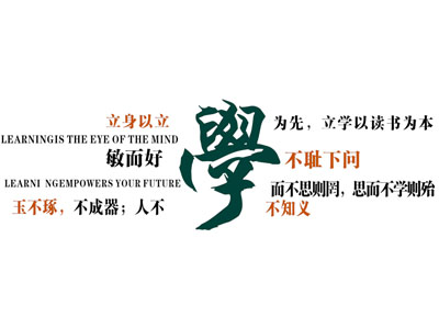 校园文化墙 学习标语 展示墙 宣传栏