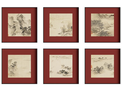 宋式美学画 组合画 新中式组合画