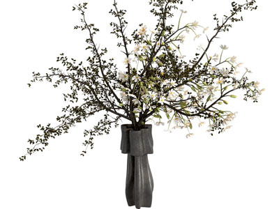 现代花艺 现代树枝花束 花瓶花艺