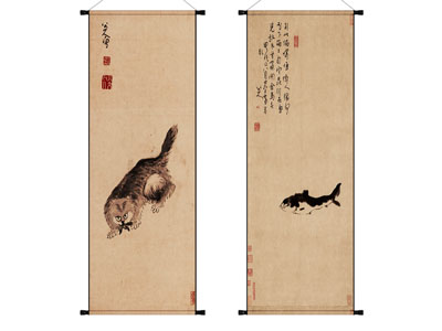 新中式装饰画 卷轴画