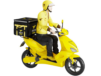 外卖员电动车