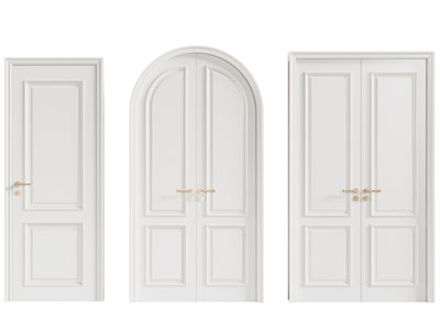 法式单开门 双开门 单开门 卧室门