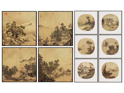 新中式水墨画 山水画 装饰画
