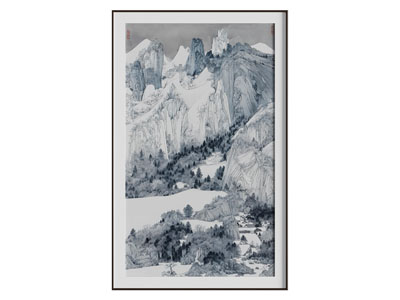 新中式山水画 艺术画 装饰画 挂画