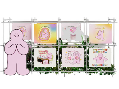 现代美陈 展示架 架子