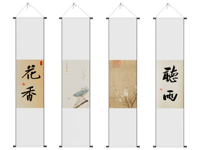新中式挂画 新中式装饰画 挂画组合 卷轴挂画